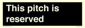 This pitch is reserved